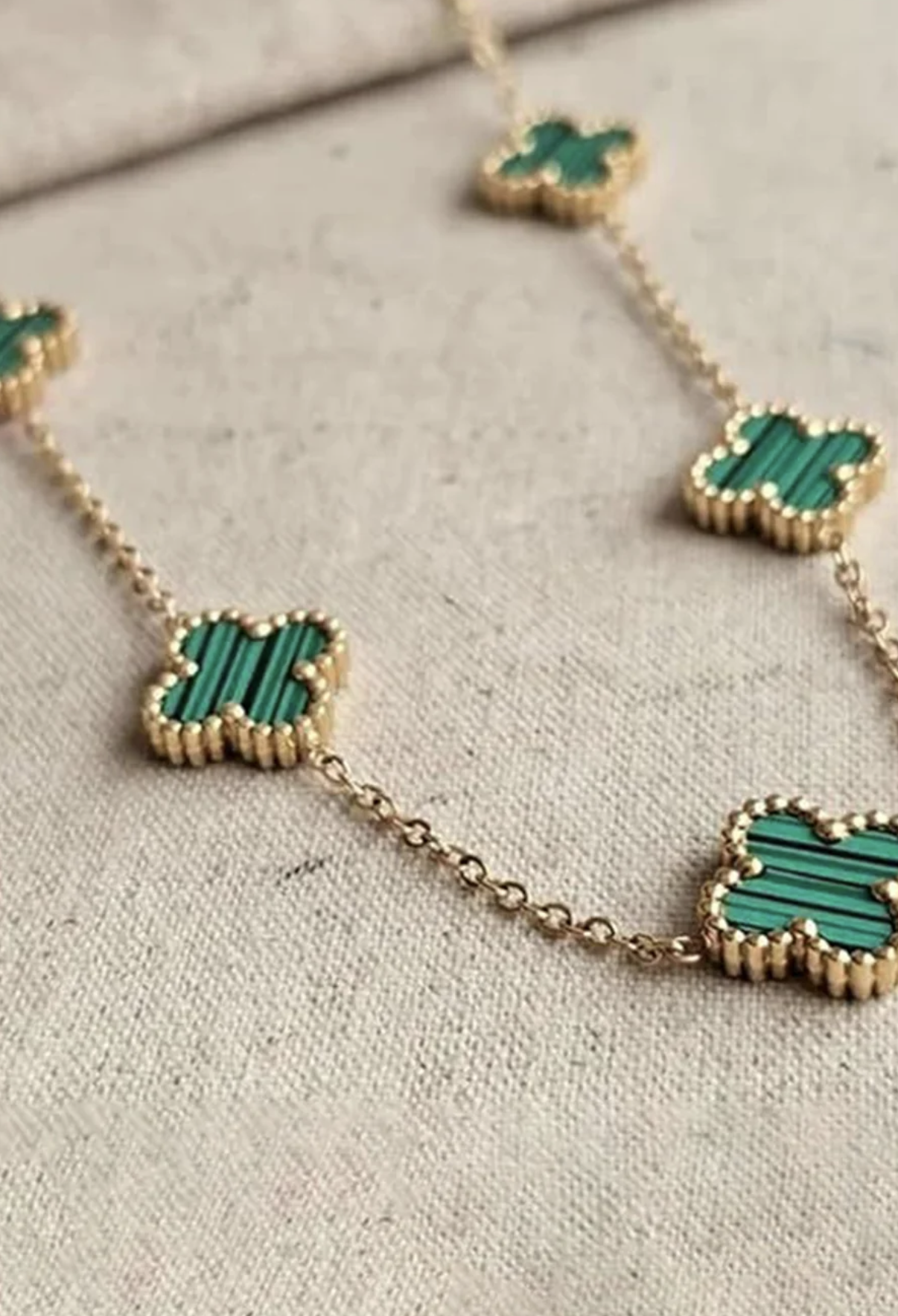 Green Clover Charm Bracelet